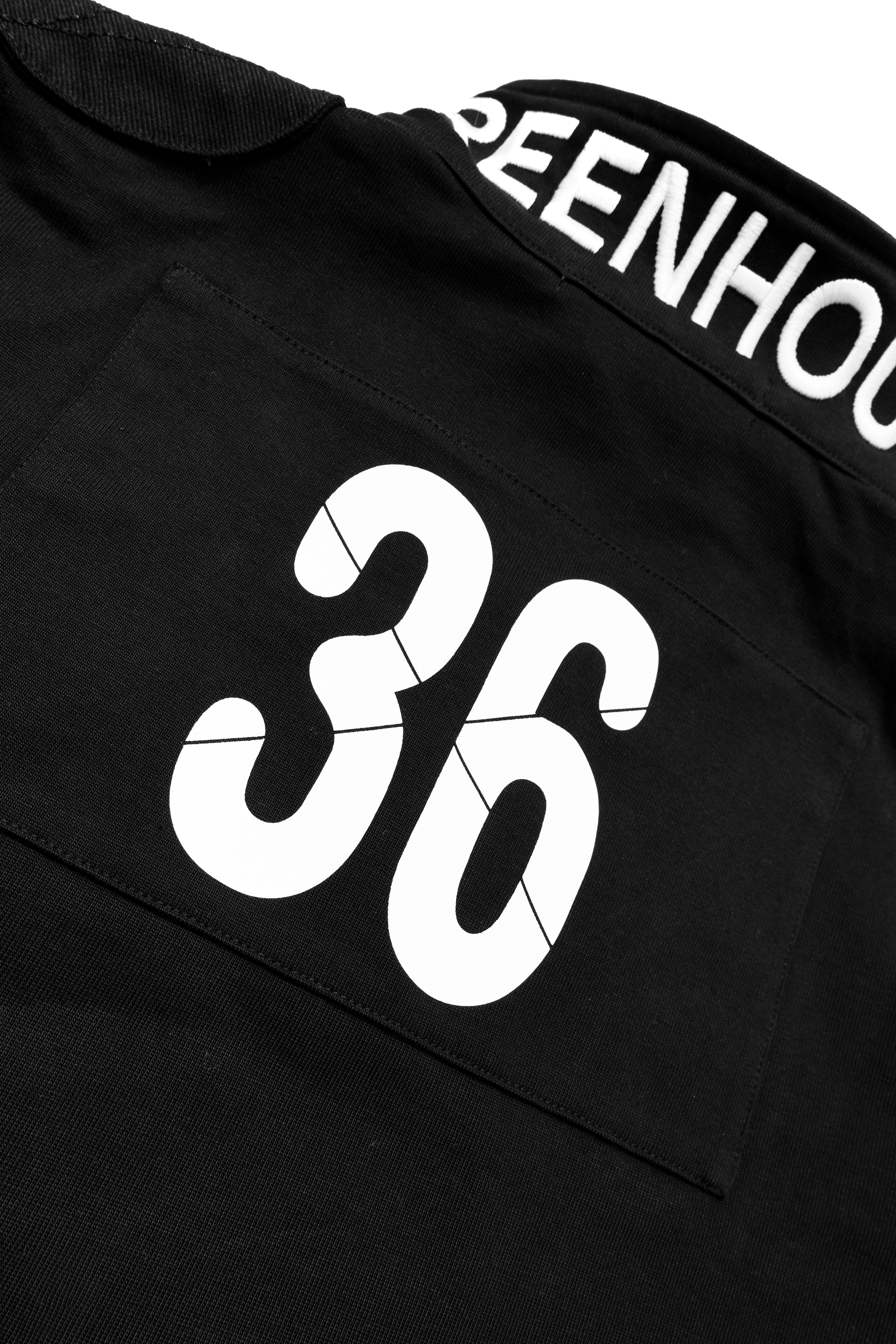 GREENHOUSE BOMBERS RUGBY SHIRT [ BLACK ]