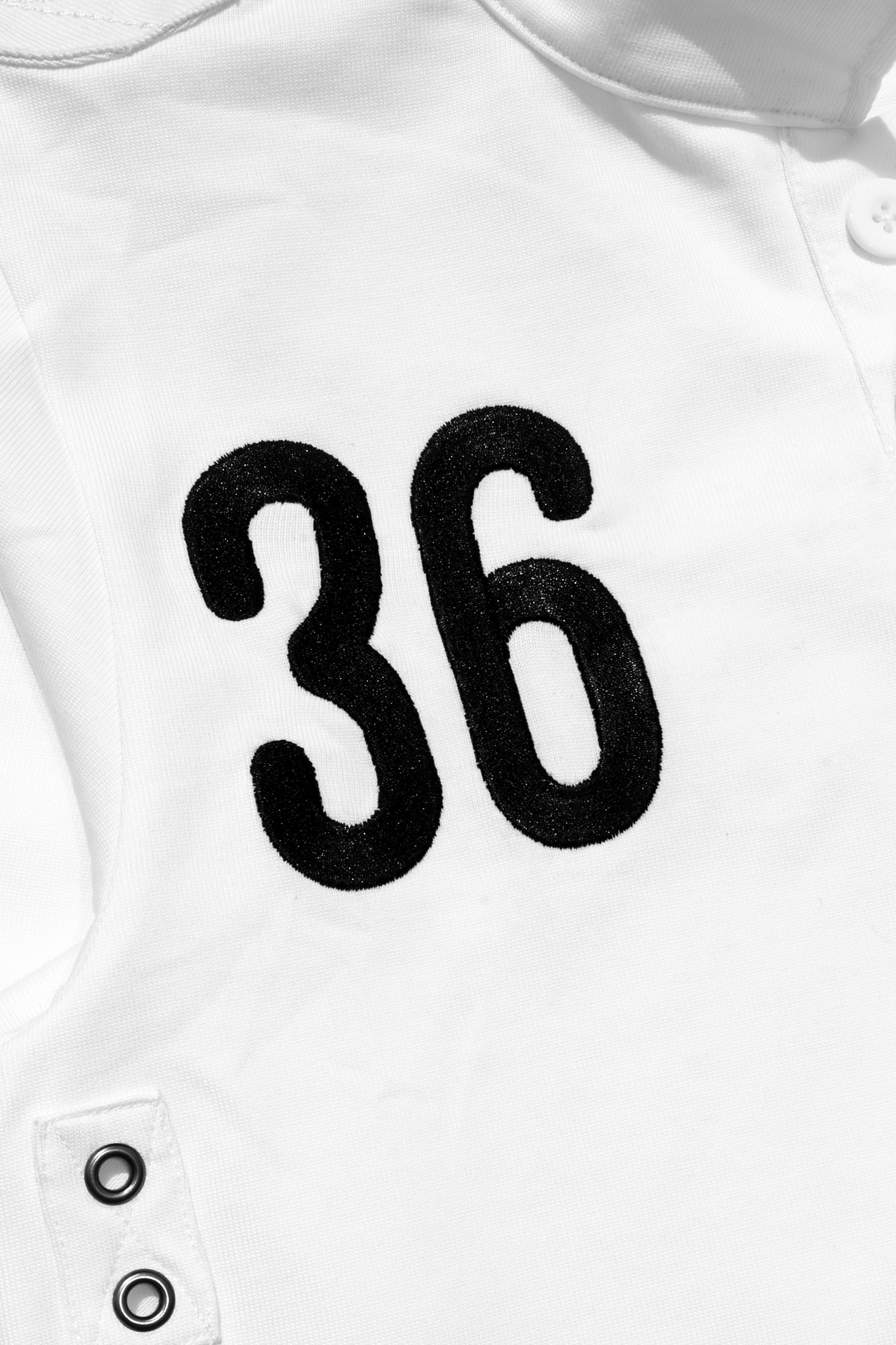 GREENHOUSE BOMBERS RUGBY SHIRT [ WHITE ]