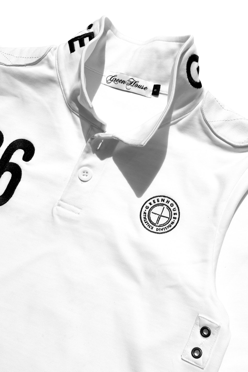 GREENHOUSE BOMBERS RUGBY SHIRT [ WHITE ]